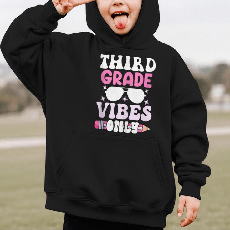 Third Grade 3rd Vibes Only Back To School Student Girl Graphic Kid Hoodie Third Grade 3rd Vibes Only Back To School Student Girl Graphic Kid Hoodie