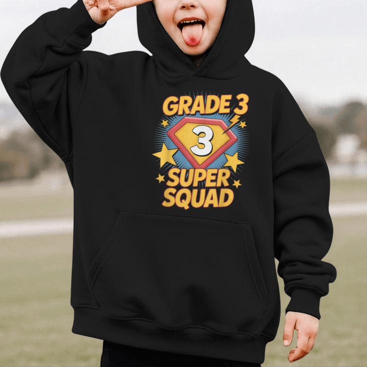 Third Grade Superhero Squad 3rd Year Kids Back To School Graphic Kid Hoodie Third Grade Superhero Squad 3rd Year Kids Back To School Graphic Kid Hoodie