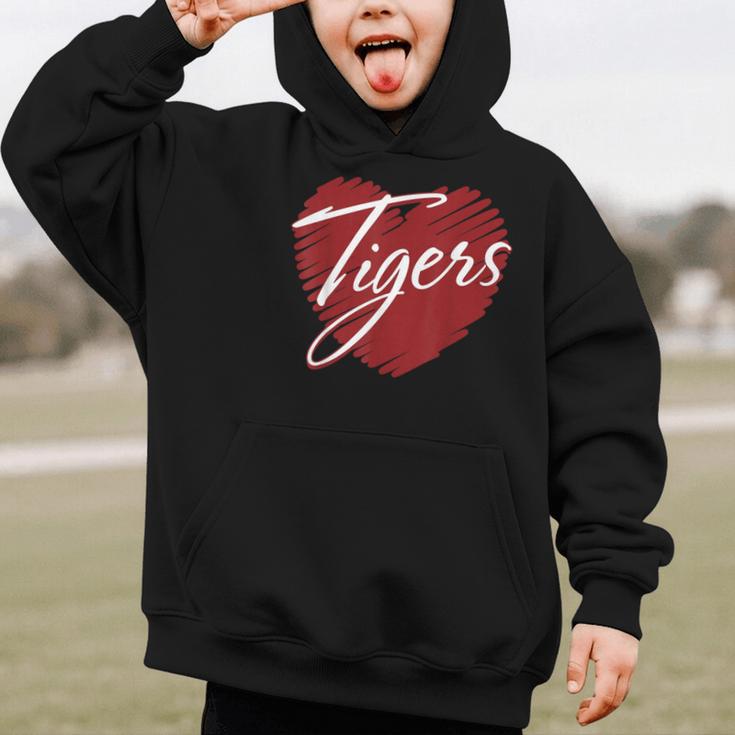Tigers Heart Back To School Spirit M Graphic Kid Hoodie Tigers Heart Back To School Spirit M Graphic Kid Hoodie