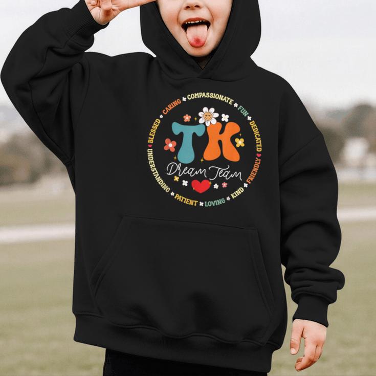 TK Dream Team Squad Transitional-Kindergarten Back To School Graphic Kid Hoodie
