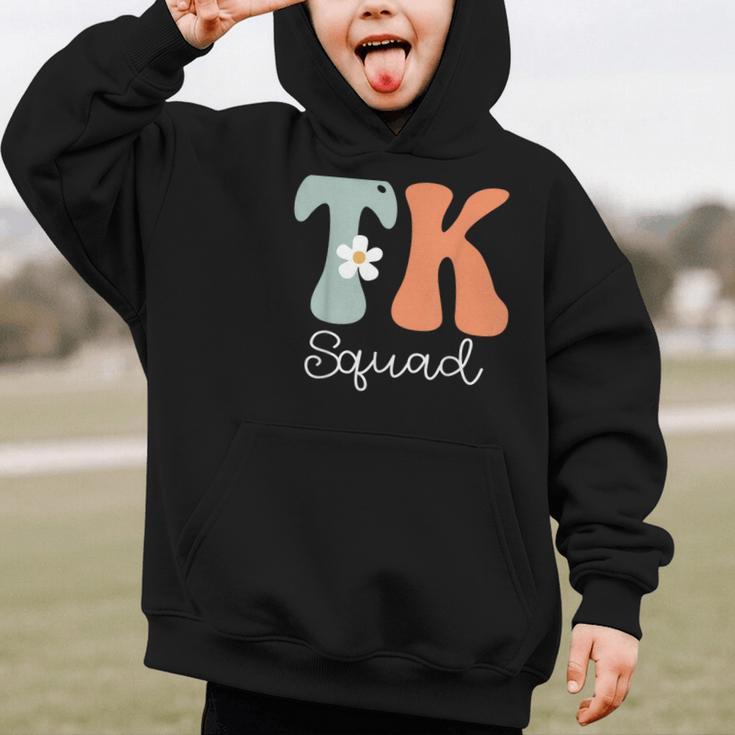 TK Squad Groovy Women Appreciation Day Hello Back To School Graphic Kid Hoodie