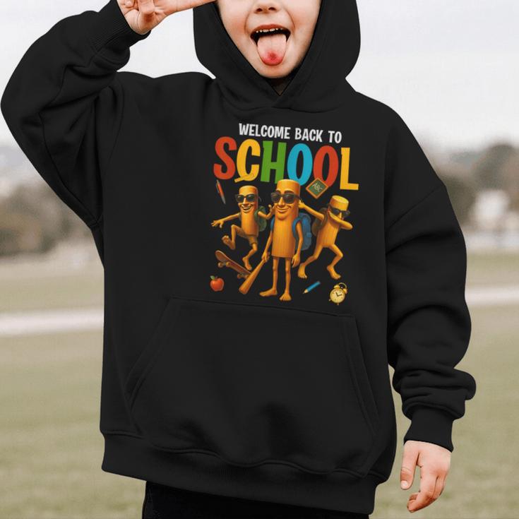 Tung Tung Tung Sahur Back To School Italian Brainrot Meme Graphic Kid Hoodie Tung Tung Tung Sahur Back To School Italian Brainrot Meme Graphic Kid Hoodie