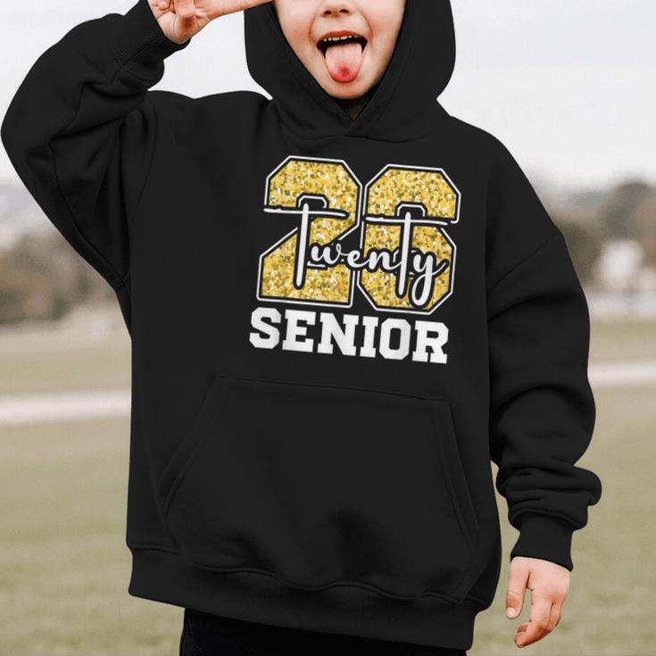 Twenty 2026 Class Of 26 Seniors Back To School Graduation Graphic Kid Hoodie Twenty 2026 Class Of 26 Seniors Back To School Graduation Graphic Kid Hoodie