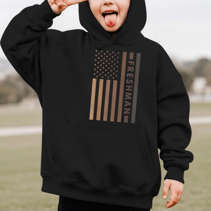 USA Flag Freshman 9th Ninth Grade Back To School Juneteenth Graphic Kid Hoodie USA Flag Freshman 9th Ninth Grade Back To School Juneteenth Graphic Kid Hoodie