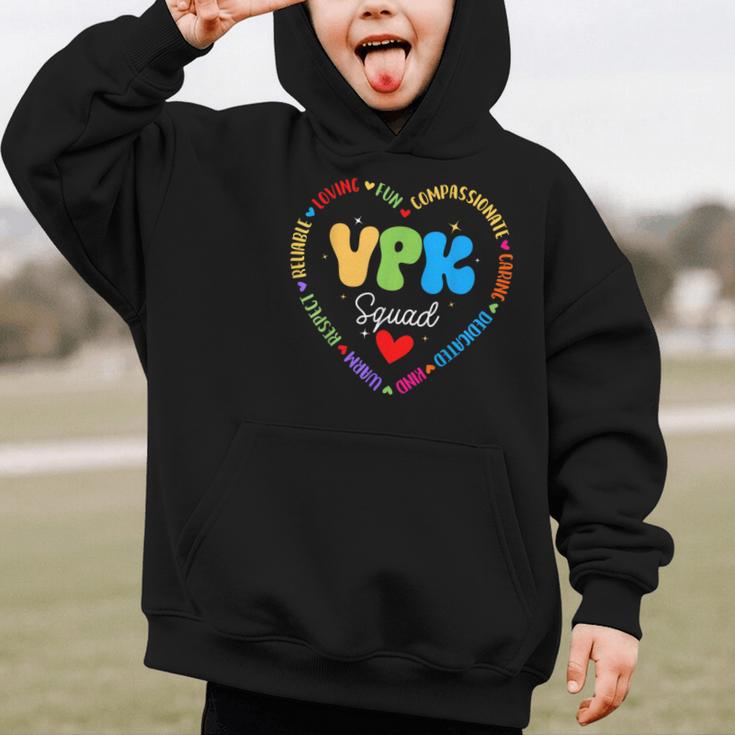 VPK Squad First Day Of VPK Back To School Graphic Kid Hoodie VPK Squad First Day Of VPK Back To School Graphic Kid Hoodie