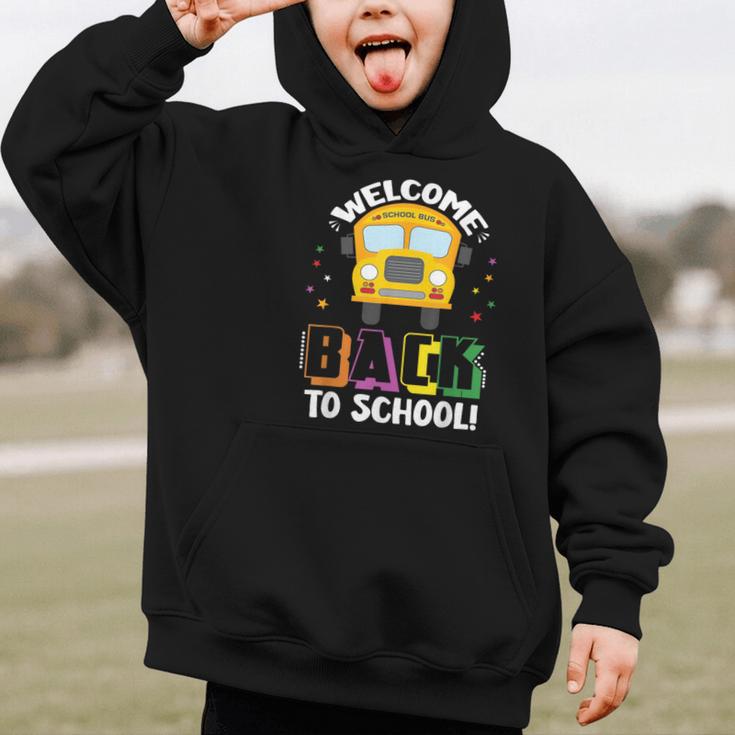 Welcome Back To School Bus Driver First Day Of School Graphic Kid Hoodie