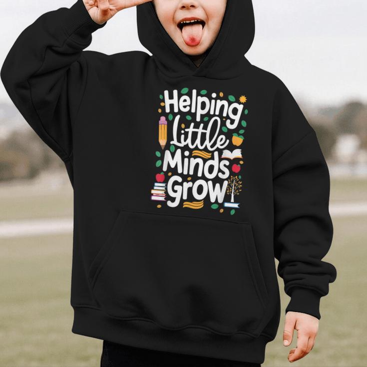 Women's Helping Little Minds Grow Back To School Apparel Graphic Kid Hoodie Women's Helping Little Minds Grow Back To School Apparel Graphic Kid Hoodie