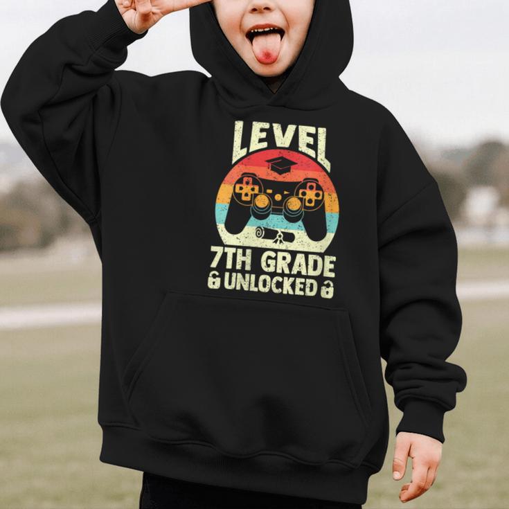 Women's Level 7th Grade Unlocked Back To School 7th Grade Boys Graphic Kid Hoodie Women's Level 7th Grade Unlocked Back To School 7th Grade Boys Graphic Kid Hoodie