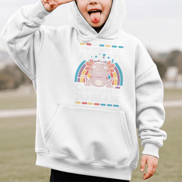 2nd Grade Axolotl Questions Back To School Graphic Kid Hoodie