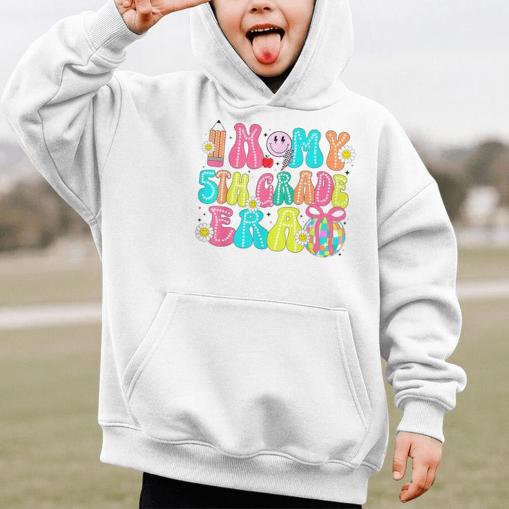In My 5th Grade Era Coquette Bow Back To School Fifth Grade Graphic Kid Hoodie