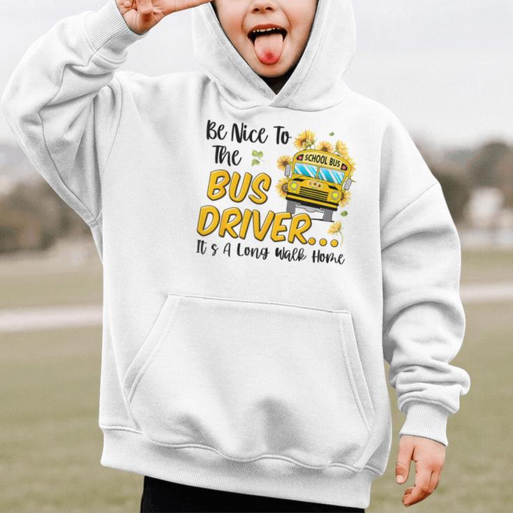 Back To School Be Nice To The Bus Driver Magic School Bus Graphic Kid Hoodie Back To School Be Nice To The Bus Driver Magic School Bus Graphic Kid Hoodie