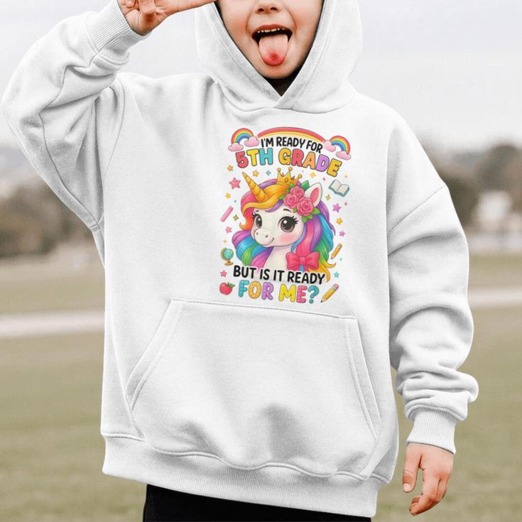 Crush Fifth Grade Girls Back To School Unicorn First Day Graphic Kid Hoodie Crush Fifth Grade Girls Back To School Unicorn First Day Graphic Kid Hoodie