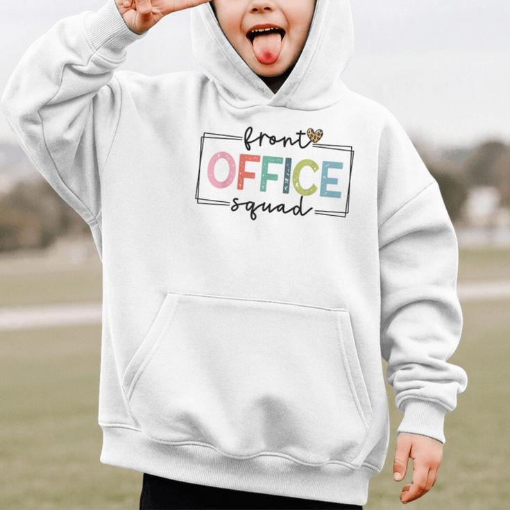 Cute Front Office Squad Secretary Admin Back To School Women Graphic Kid Hoodie Cute Front Office Squad Secretary Admin Back To School Women Graphic Kid Hoodie