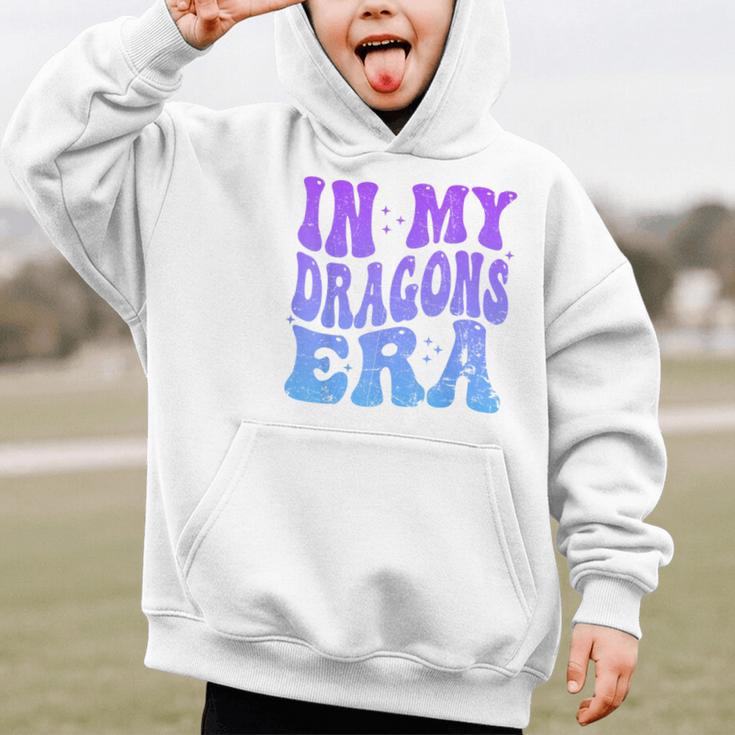 In My Dragons Era Back To School Spirit Game Retro Groovy Graphic Kid Hoodie In My Dragons Era Back To School Spirit Game Retro Groovy Graphic Kid Hoodie