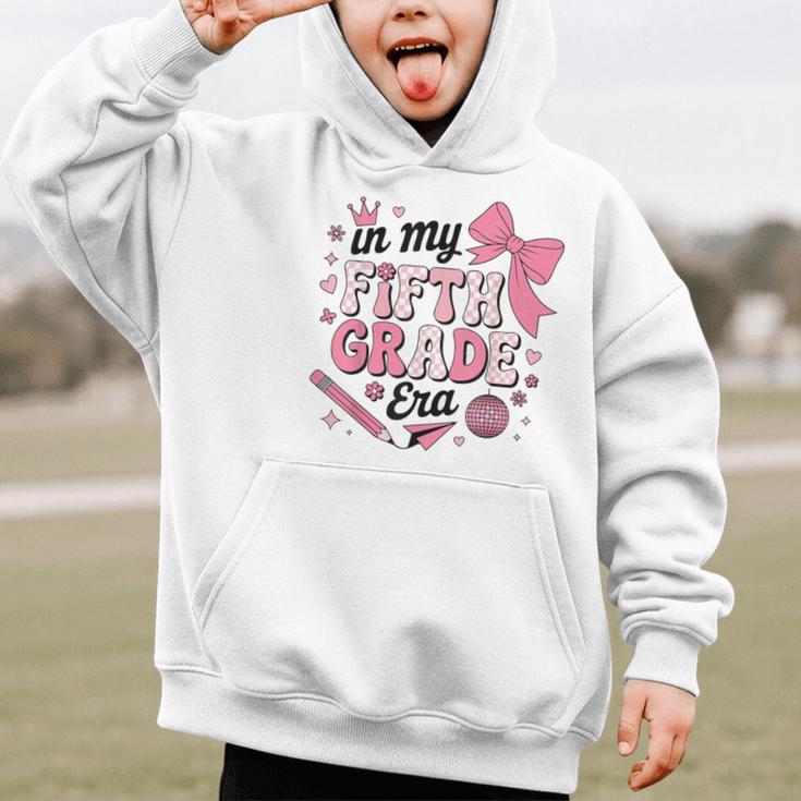 In My Fifth Grade The Girls Bow Back To School Graphic Kid Hoodie