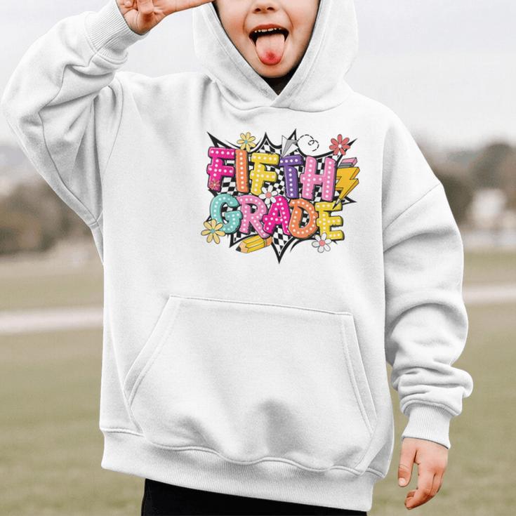 First Day Of School Fifth Grade Back To School Kids Graphic Kid Hoodie First Day Of School Fifth Grade Back To School Kids Graphic Kid Hoodie