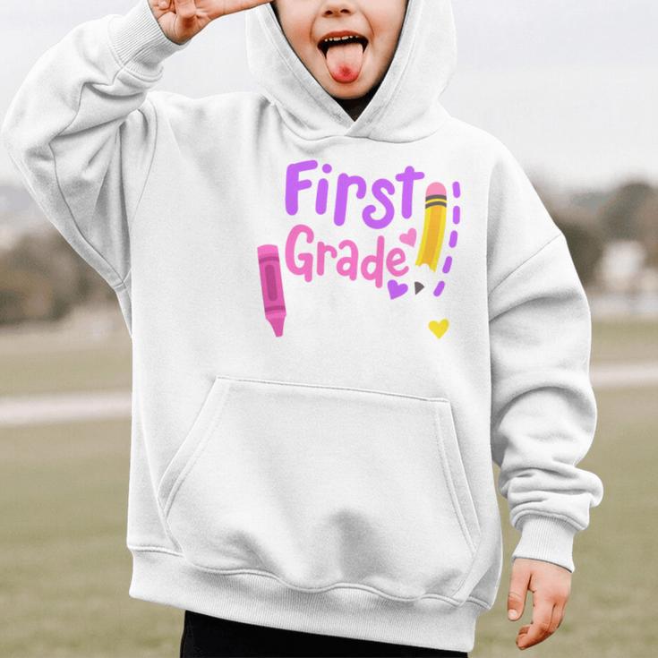 First Grade Diva Welcome Back To School 1st Grade Kids Performance Graphic Kid Hoodie First Grade Diva Welcome Back To School 1st Grade Kids Performance Graphic Kid Hoodie