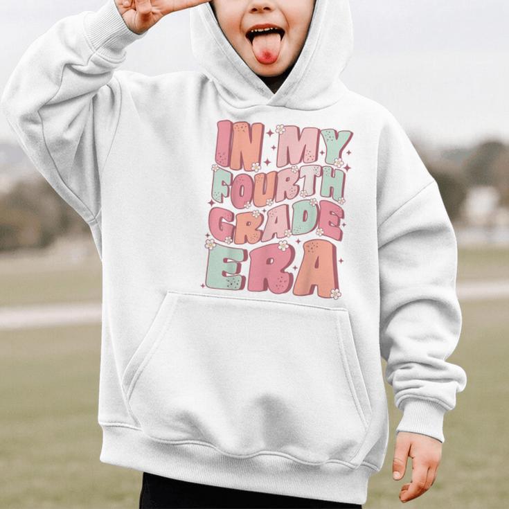 In My Fourth Grade Era Cute Groovy 4th Grade Back To School Graphic Kid Hoodie In My Fourth Grade Era Cute Groovy 4th Grade Back To School Graphic Kid Hoodie
