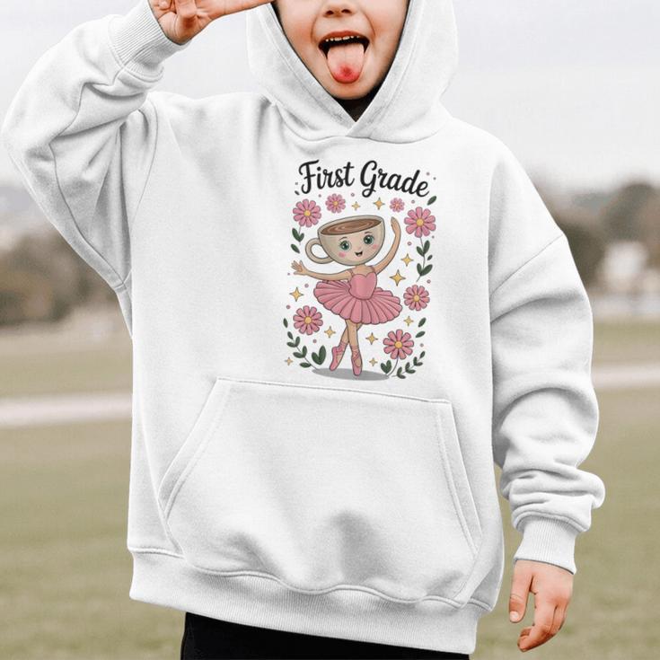Girls Back To School Cappuccina Italian Brainrot First Grade Graphic Kid Hoodie