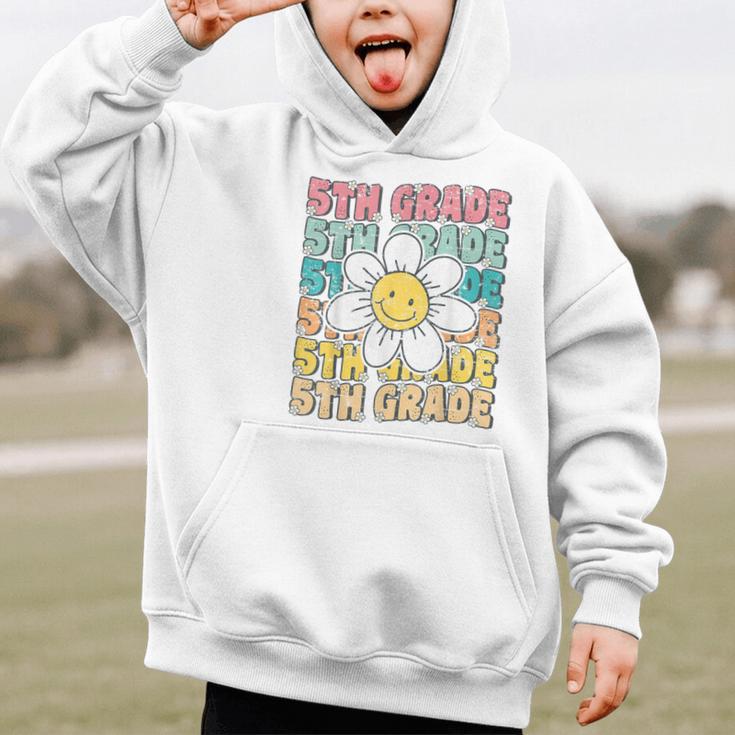 Groovy 5th Grade Back To School First Day Of Fifth Grade Graphic Kid Hoodie Groovy 5th Grade Back To School First Day Of Fifth Grade Graphic Kid Hoodie