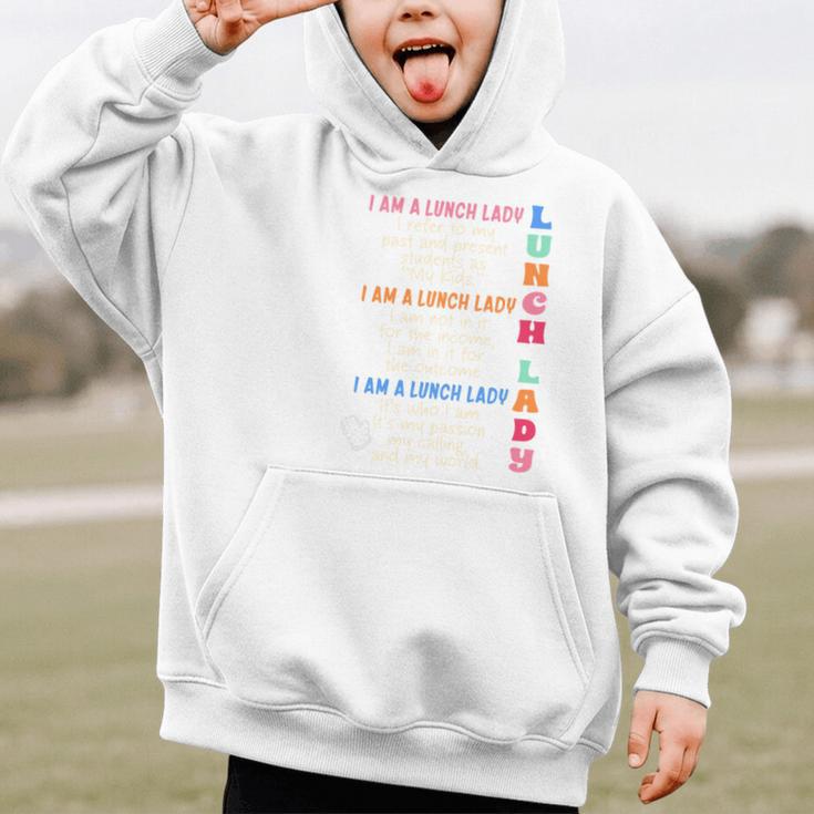 I'm A Lunch Lady Back To School Cafeteria Worker Squad Graphic Kid Hoodie I'm A Lunch Lady Back To School Cafeteria Worker Squad Graphic Kid Hoodie