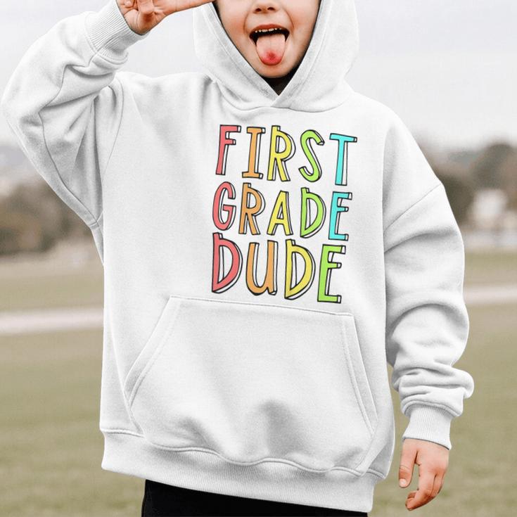 Kids First Day Of First Grade Dude 1st Grade Back To School Boys Graphic Kid Hoodie Kids First Day Of First Grade Dude 1st Grade Back To School Boys Graphic Kid Hoodie