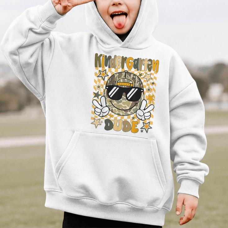 Kindergarten Camo Camouflage Smile Face Back To School Kids Graphic Kid Hoodie Kindergarten Camo Camouflage Smile Face Back To School Kids Graphic Kid Hoodie