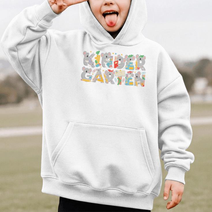 Koala Kindergarten Back To School Kids Boys Girls Premium Tri-Blend Graphic Kid Hoodie Koala Kindergarten Back To School Kids Boys Girls Premium Tri-Blend Graphic Kid Hoodie