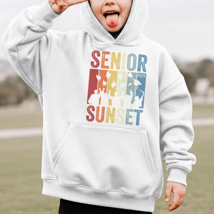Last First Day Senior Sunset Class Of 2025 Back To School Performance Graphic Kid Hoodie Last First Day Senior Sunset Class Of 2025 Back To School Performance Graphic Kid Hoodie