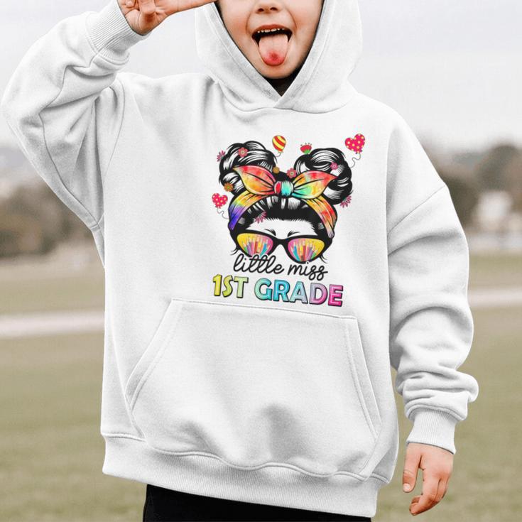 Little Miss First Grade Back To School 1st Grade Girls Graphic Kid Hoodie Little Miss First Grade Back To School 1st Grade Girls Graphic Kid Hoodie