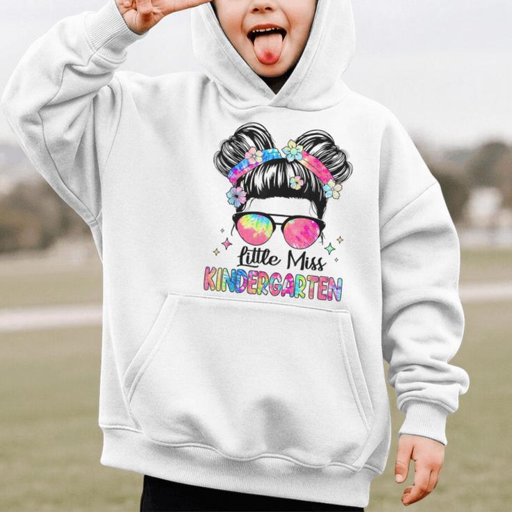 Little Miss Kindergarten Girls Kids Back To School Kinder Graphic Kid Hoodie