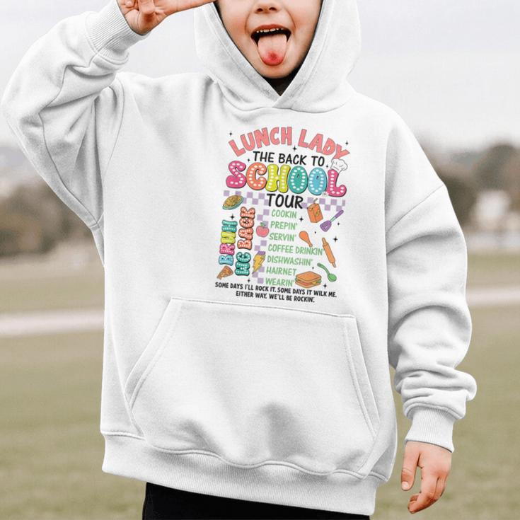Lunch Cafeteria Crew Lady Back To School Tour Graphic Kid Hoodie Lunch Cafeteria Crew Lady Back To School Tour Graphic Kid Hoodie