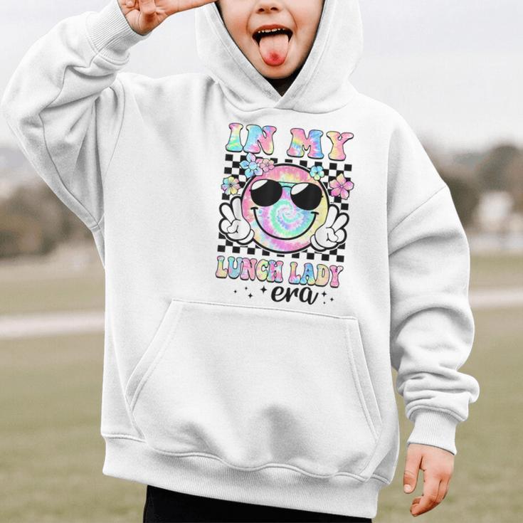 In My Lunch Lady Era Groovy Retro Back To School Graphic Kid Hoodie In My Lunch Lady Era Groovy Retro Back To School Graphic Kid Hoodie