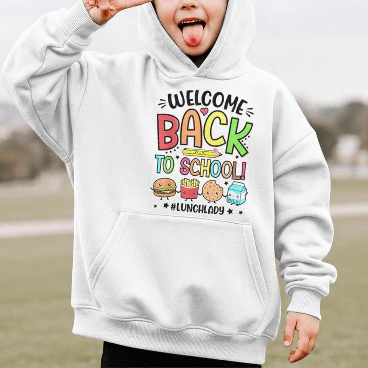 Lunch Lady Welcome Back To School 1st Day Of School Graphic Kid Hoodie Lunch Lady Welcome Back To School 1st Day Of School Graphic Kid Hoodie