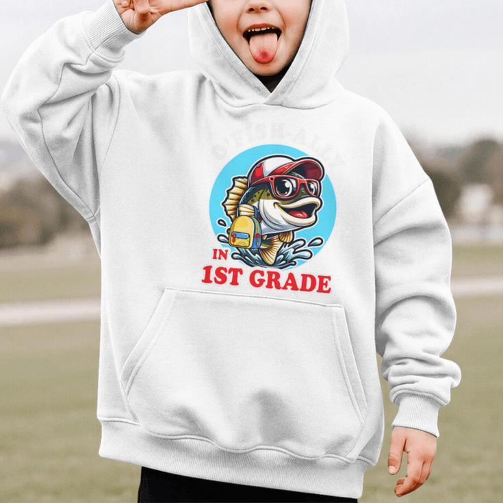 O’Fish-Ally a 1st Grade Mom Back To School Premium Tri-Blend Graphic Kid Hoodie