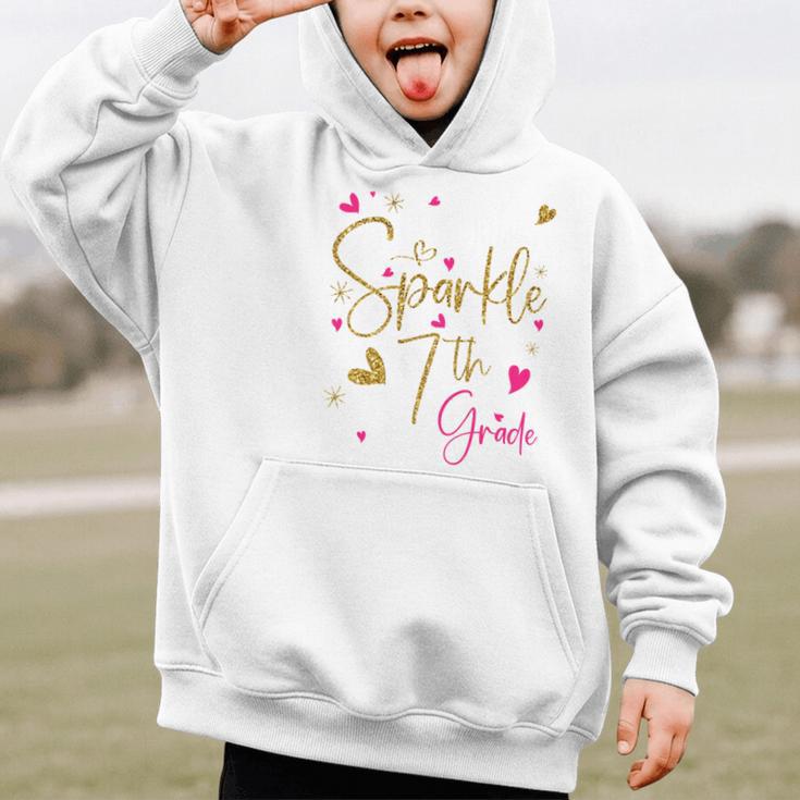 Ready To Sparkle 7th Grade Back To School For Girls Performance Graphic Kid Hoodie Ready To Sparkle 7th Grade Back To School For Girls Performance Graphic Kid Hoodie