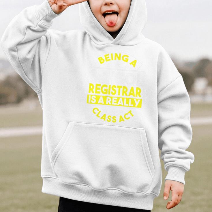 School Registry Student Enrollment Back To School Registrar Premium Graphic Kid Hoodie