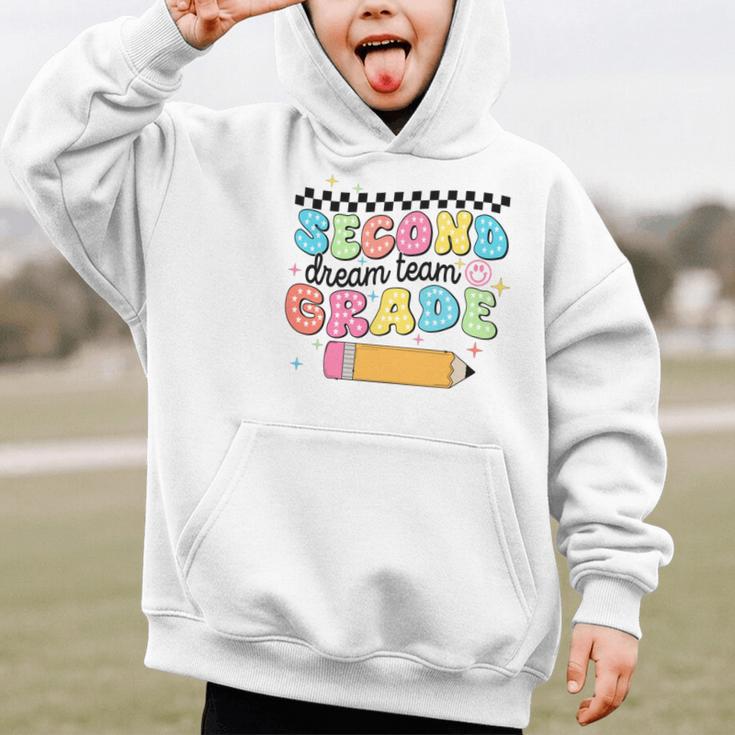 Second Grade Dream Team Back To School First Day Of School Performance Graphic Kid Hoodie