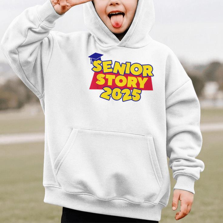 Senior 2025 Story Class Of 2025 Back To School 2025 Grad 25 Graphic Kid Hoodie Senior 2025 Story Class Of 2025 Back To School 2025 Grad 25 Graphic Kid Hoodie