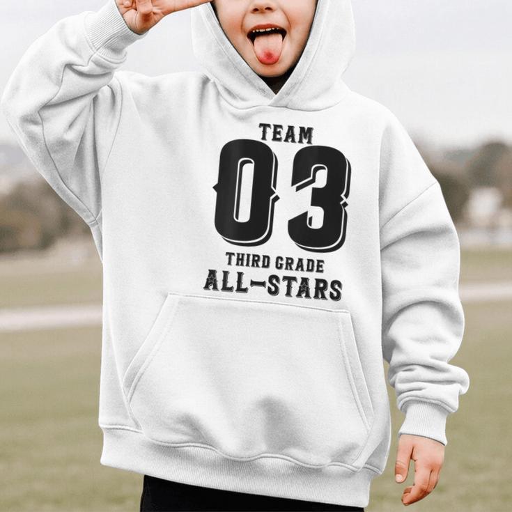 Team 3rd Grade All-Stars Back To School Tee For Stude Graphic Kid Hoodie