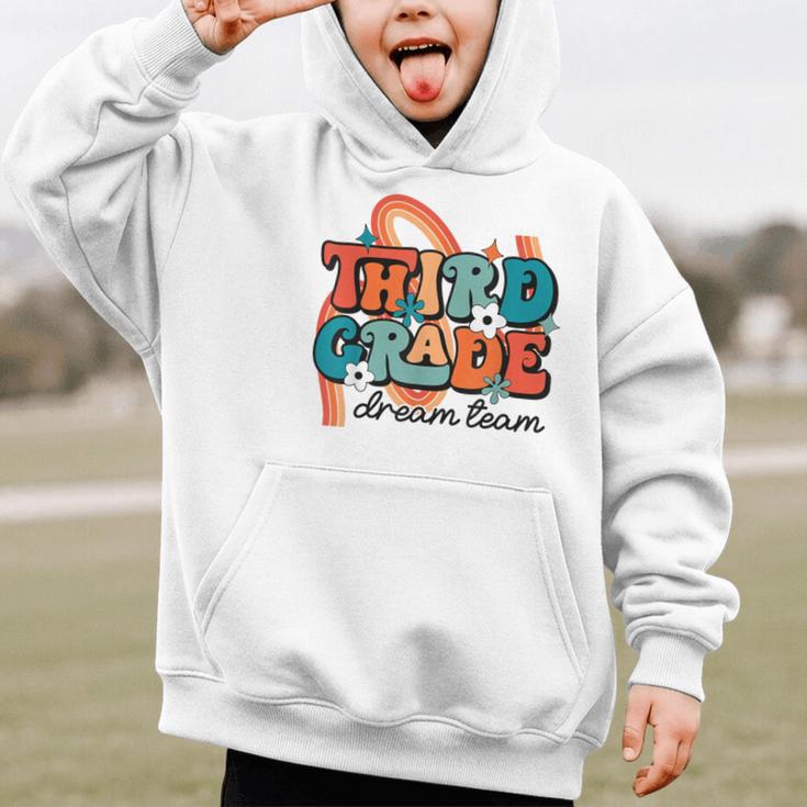 Third Grade Dream Team 1st Day Of 3rd Grade Back To School Graphic Kid Hoodie