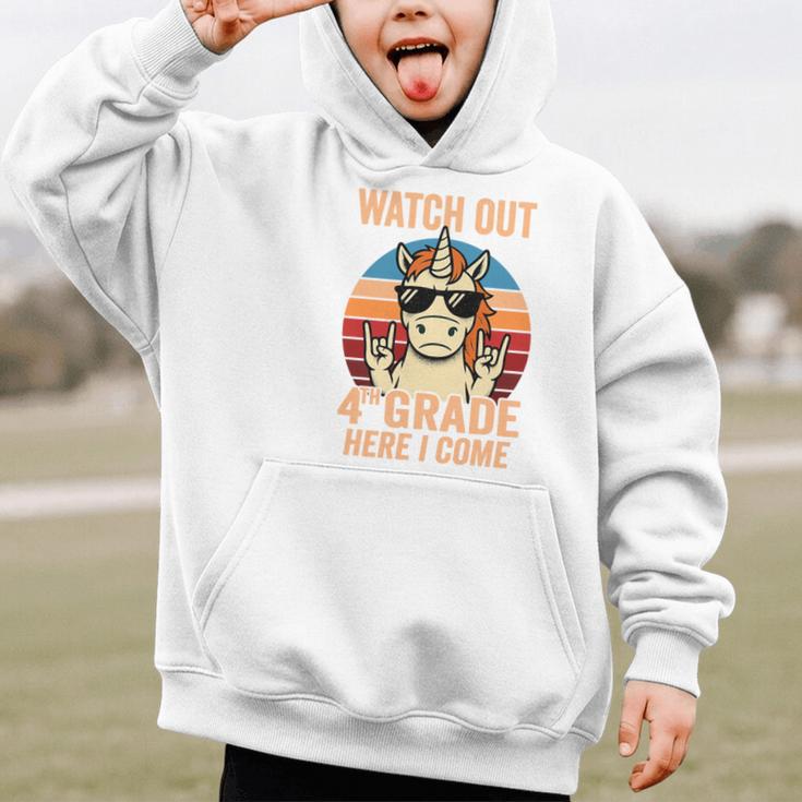 Watch Out Fourth Grade 2026 Back To School 4th Grade Boys Premium Tri-Blend Graphic Kid Hoodie Watch Out Fourth Grade 2026 Back To School 4th Grade Boys Premium Tri-Blend Graphic Kid Hoodie