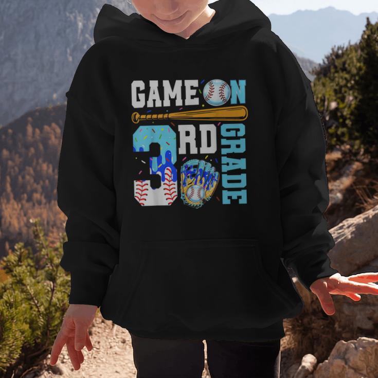 3rd Grade Back To School Baseball Drip Ice Cream Game On Graphic Kid Hoodie 3rd Grade Back To School Baseball Drip Ice Cream Game On Graphic Kid Hoodie