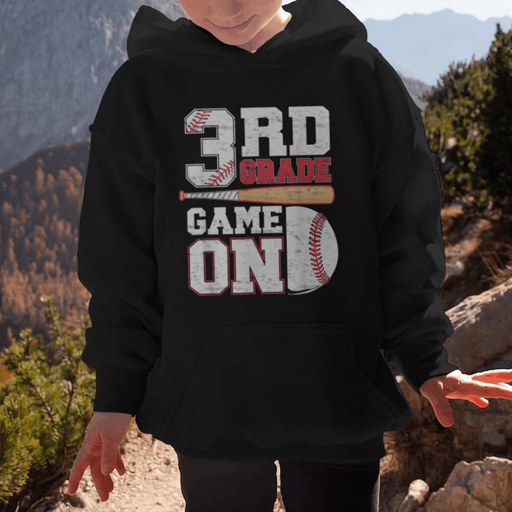 3rd Grade Game On Back To School Baseball Boy Third Grade Graphic Kid Hoodie 3rd Grade Game On Back To School Baseball Boy Third Grade Graphic Kid Hoodie