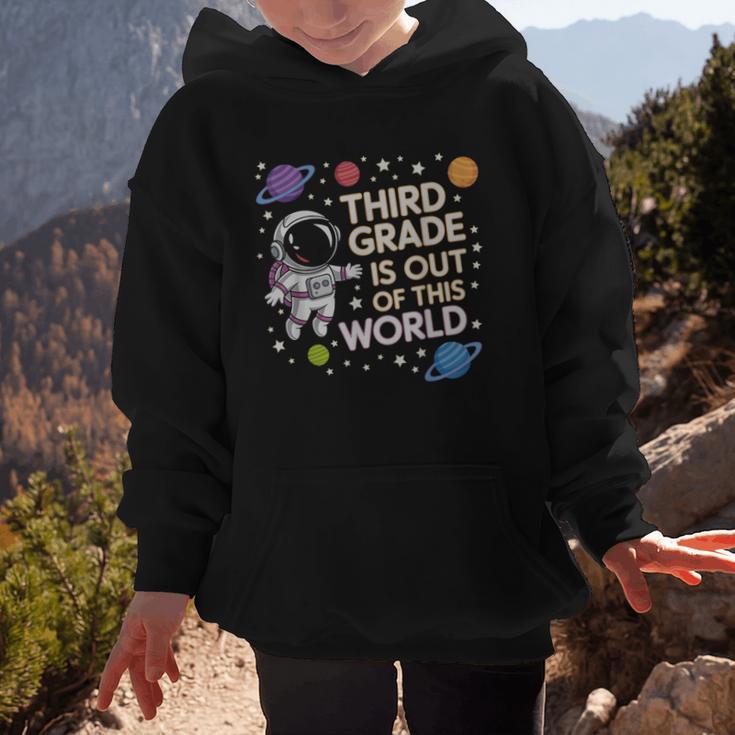 3rd Grade Is Out Of This World Space Back To School Graphic Kid Hoodie 3rd Grade Is Out Of This World Space Back To School Graphic Kid Hoodie