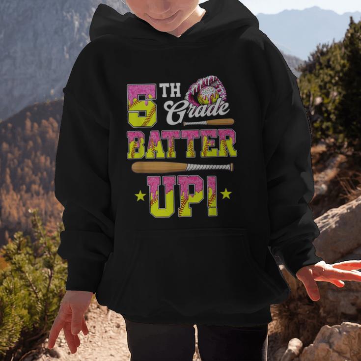 5th Grade Butter Up Softball Ice Cream Drip Back To School Graphic Kid Hoodie 5th Grade Butter Up Softball Ice Cream Drip Back To School Graphic Kid Hoodie