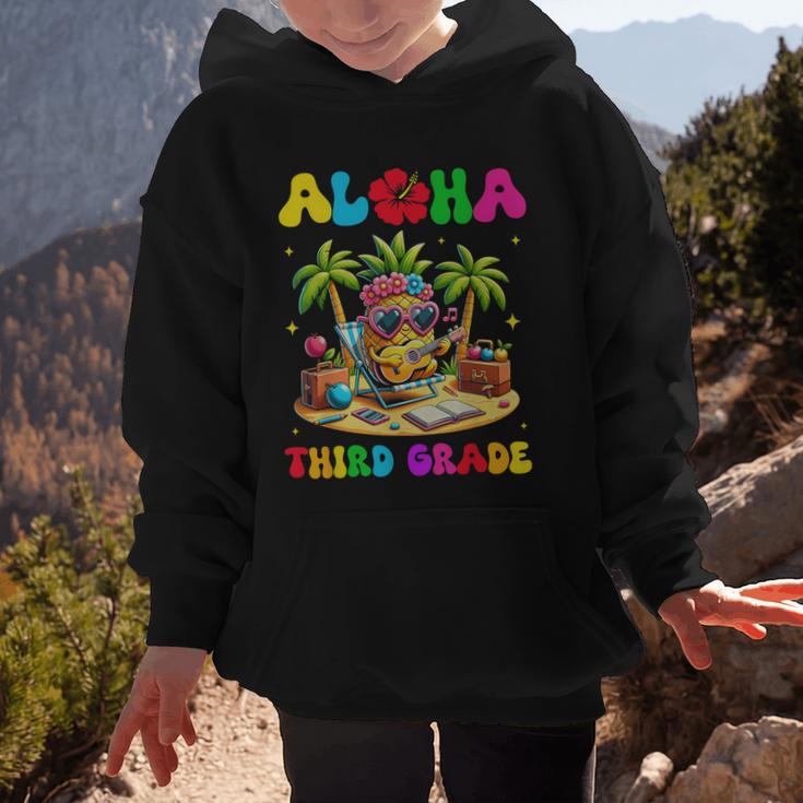 Aloha Third Grade Pineapple Hawaii Back To School Kids Girl Graphic Kid Hoodie Aloha Third Grade Pineapple Hawaii Back To School Kids Girl Graphic Kid Hoodie