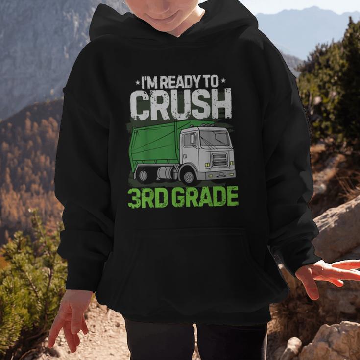 Back To School First Day Of 3rd Grade Garbage Truck Boys Graphic Kid Hoodie Back To School First Day Of 3rd Grade Garbage Truck Boys Graphic Kid Hoodie