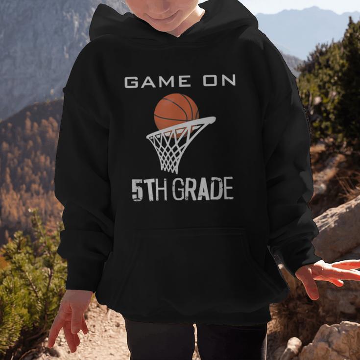 Back To School Game On 5th Grade Basketball Kids Graphic Kid Hoodie
