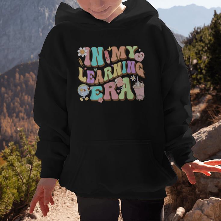 Back To School In My Learning Era Student Pre-K Kindergarten Graphic Kid Hoodie Back To School In My Learning Era Student Pre-K Kindergarten Graphic Kid Hoodie
